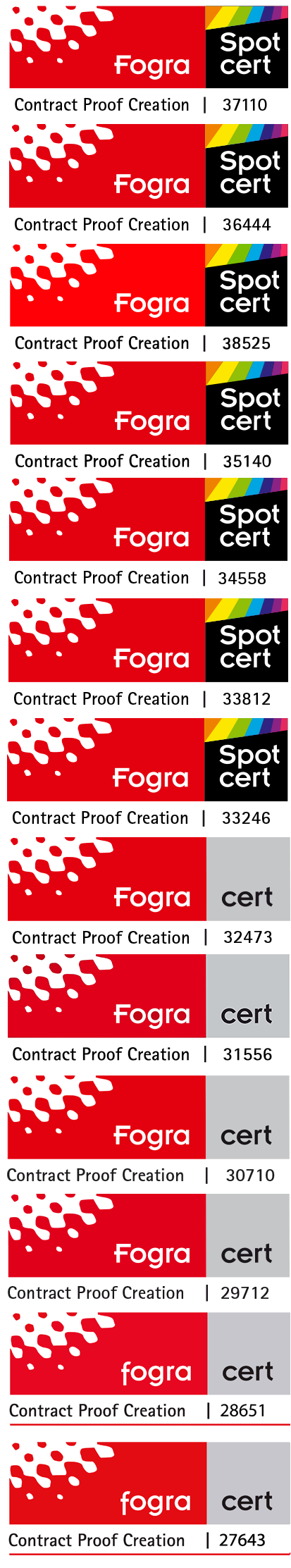 Fogra Zertifizierungen der Proof GmbH Tübingen