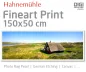 Preview: 150x50 cm fineart print med 1440x2880 DPI på hahnemühle fineart-papirer som Photo Rag, German Etching, Canvas, Premium Photo Glossy