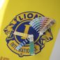 Preview: logo in Pantone 287 C and 7406 C on Roll-Up banner
