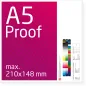 Preview: DIN A5 proof, farveproof, digitalproof efter Fogra / DIN 12647-7