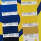 Preview: match between PANTONE 287 C and 7406 C with our printed Roll-Up