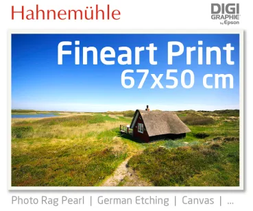 67x50 cm fineart print med 1440x2880 DPI på hahnemühle fineart-papirer som Photo Rag, German Etching, Canvas, Premium Photo Glossy