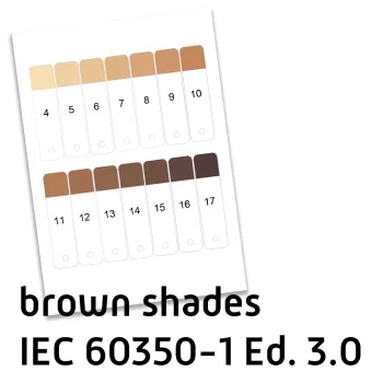 Braune IEC 60350-1 Ed. 3.0 Farbmuster