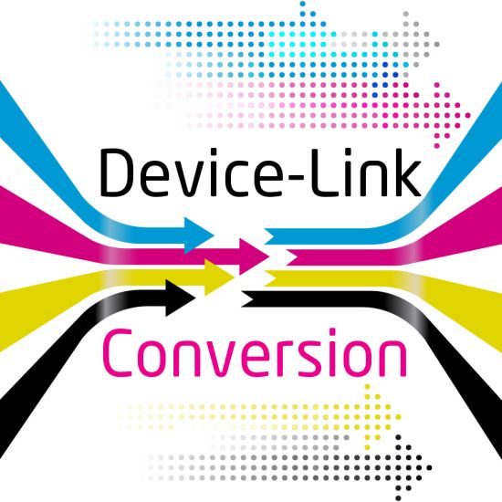 Profile-Conversion of print files via DeviceLink Profile