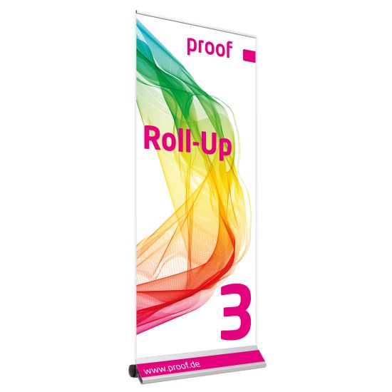 Proof.de farbverbindliches Roll-Up 3 in Proof-Qualität - Vorderseite