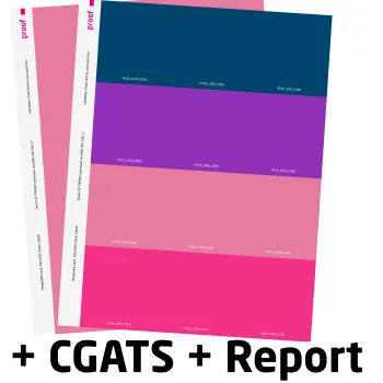 Højpræcisions farveprøvefremstilling af individuelle farver efter RGB / CMYK / LAB / HLC
