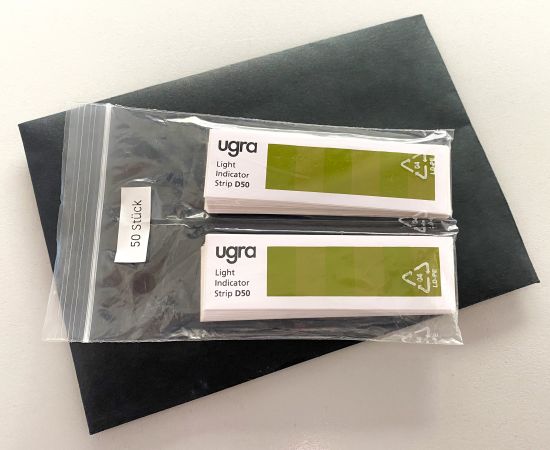 UGRA Metameriestreifen Farbtemperaturindikatorstreifen 50 Stück