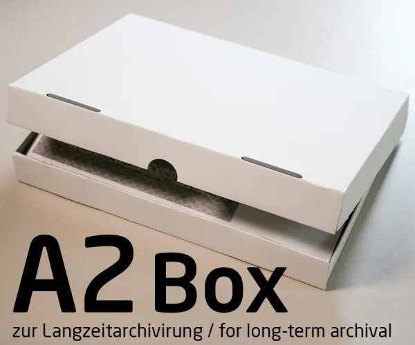 Fotoarkivboks DIN A2 Trykk for langtidsarkivering - langtidsarkiveringsboks a2