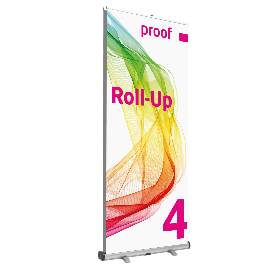 Proof.de farbverbindliches Roll-Up 4 in Proof-Qualität - Front