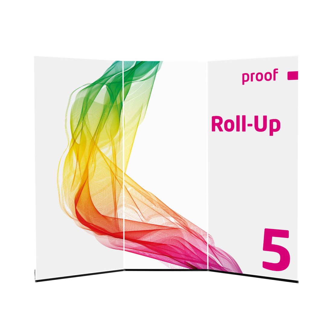 Proof.de farbverbindliches Roll-Up 5 3-er Kombination