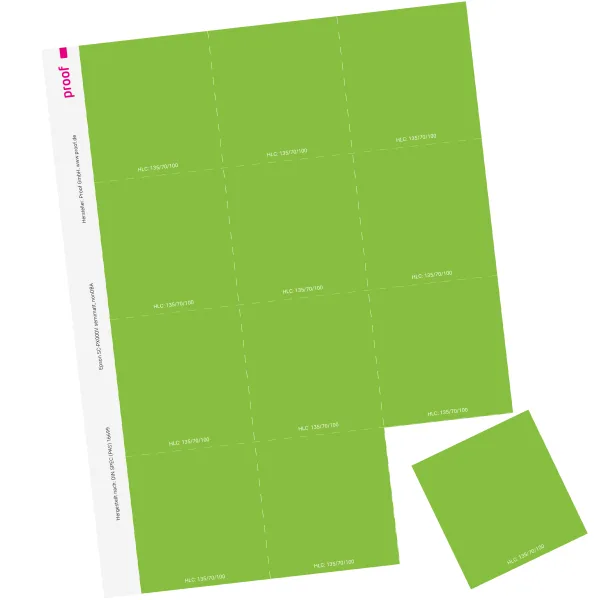 Farbmustererstellung nach freieFarbe HLC XL Atlas/Gamutmap
