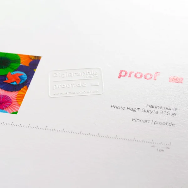Proof.de Fineart Druck auf Hahnemühle Photo Rag Baryta 315gr/qm