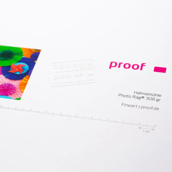 Proof.de Fineart Druck auf Hahnemühle Photo Rag 308gr/qm