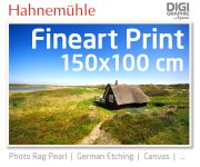 150x00 cm fineart print with 1440x2880 DPI on Hahnemühle fineart papers like Photo Rag, German Etching, Canvas, Premium Photo Glossy