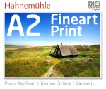 DIN A2 fineart print med 1440x2880 DPI på hahnemühle fineart-papirer som Photo Rag, German Etching, Canvas, Premium Photo Glossy