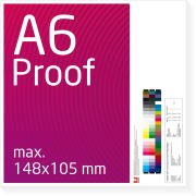 DIN A6 Proof, Farbproof, Digitalproof nach Fogra / DIN 12647-7