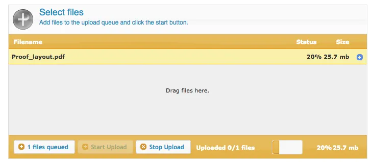Proof Daten Upload