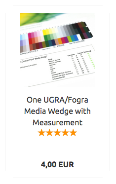 Einen UGRA/Fogra Medienkeil pro Auftrag legen Sie bitte als separaten Artikel in den Warenkorb